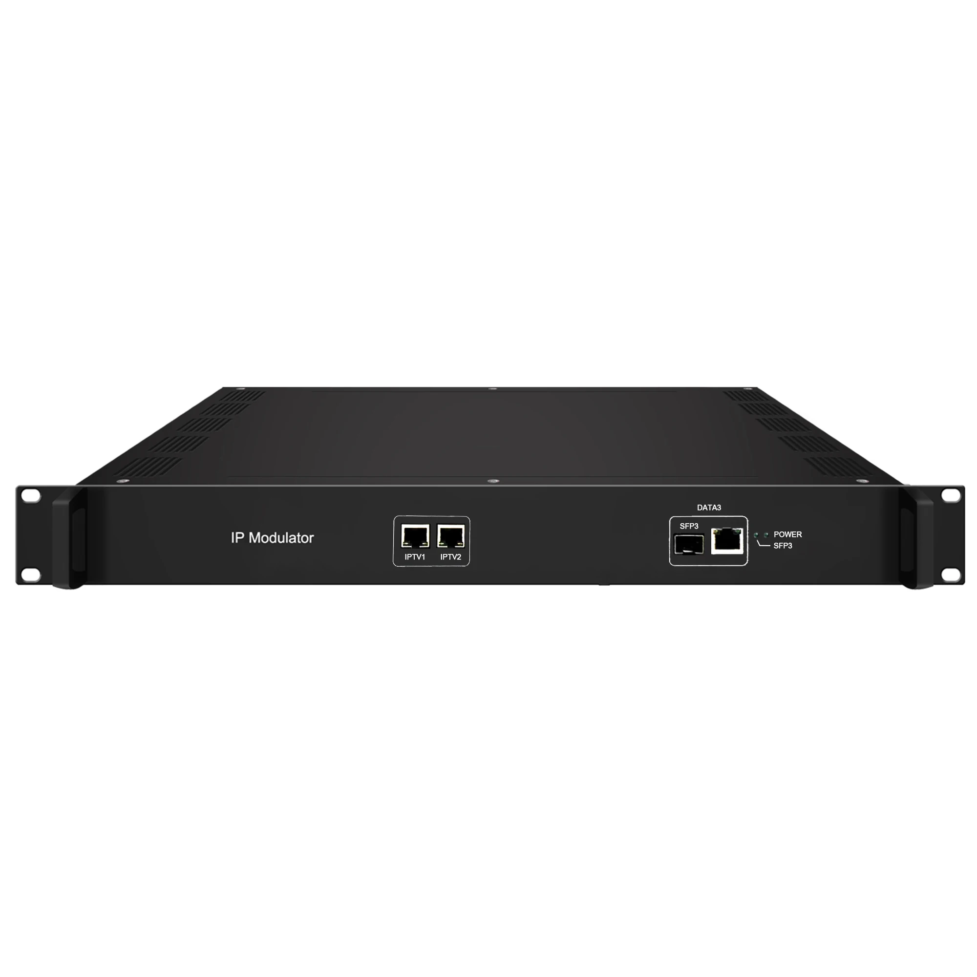 IP to Digital RF Modulator,IPTV CATV Headend Equipment With RJ45 SFP ASI RF Output Ports For Hotel Digital TV System