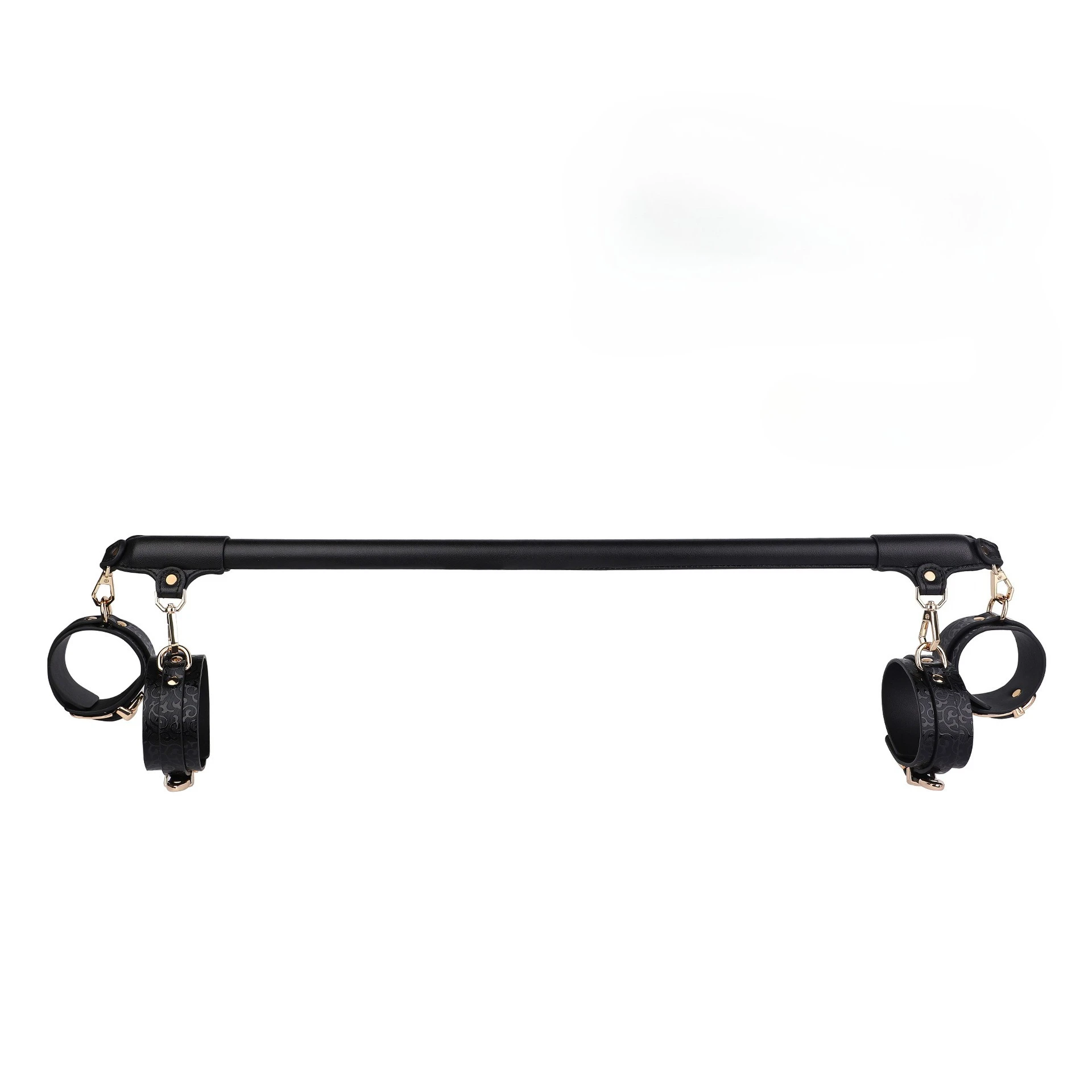 Metal Extension Rod with 4 Adjustable PU Straps BDSM Restraint Sex Toys Bondage Kit Fetiche Obedience Handcuffs Adult Sex Toys