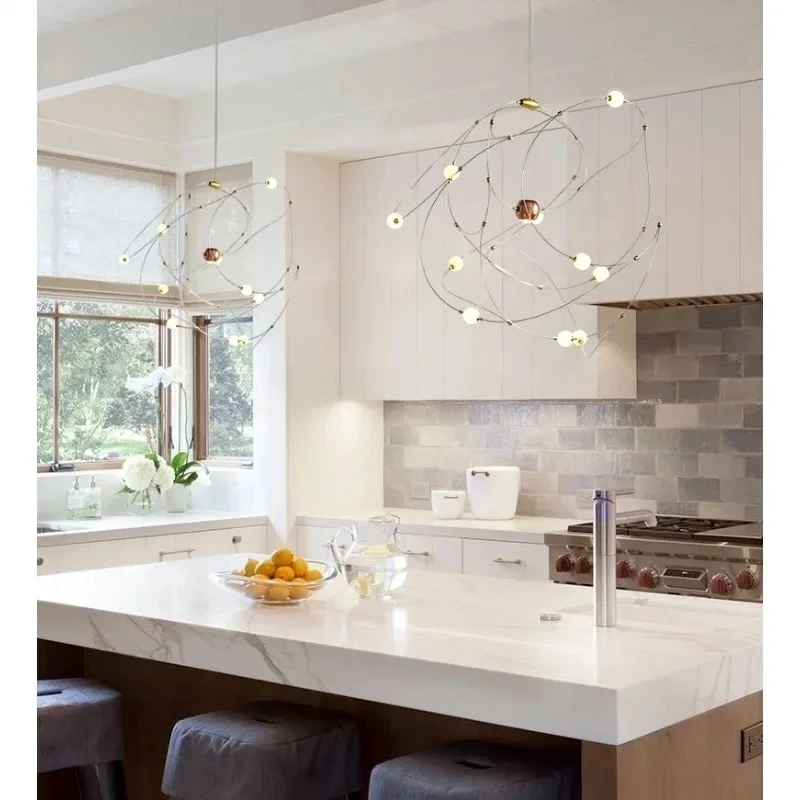 New Line Stainless Steel Light Luxury Premium Nordic Designer Bedroom Light Warm Light