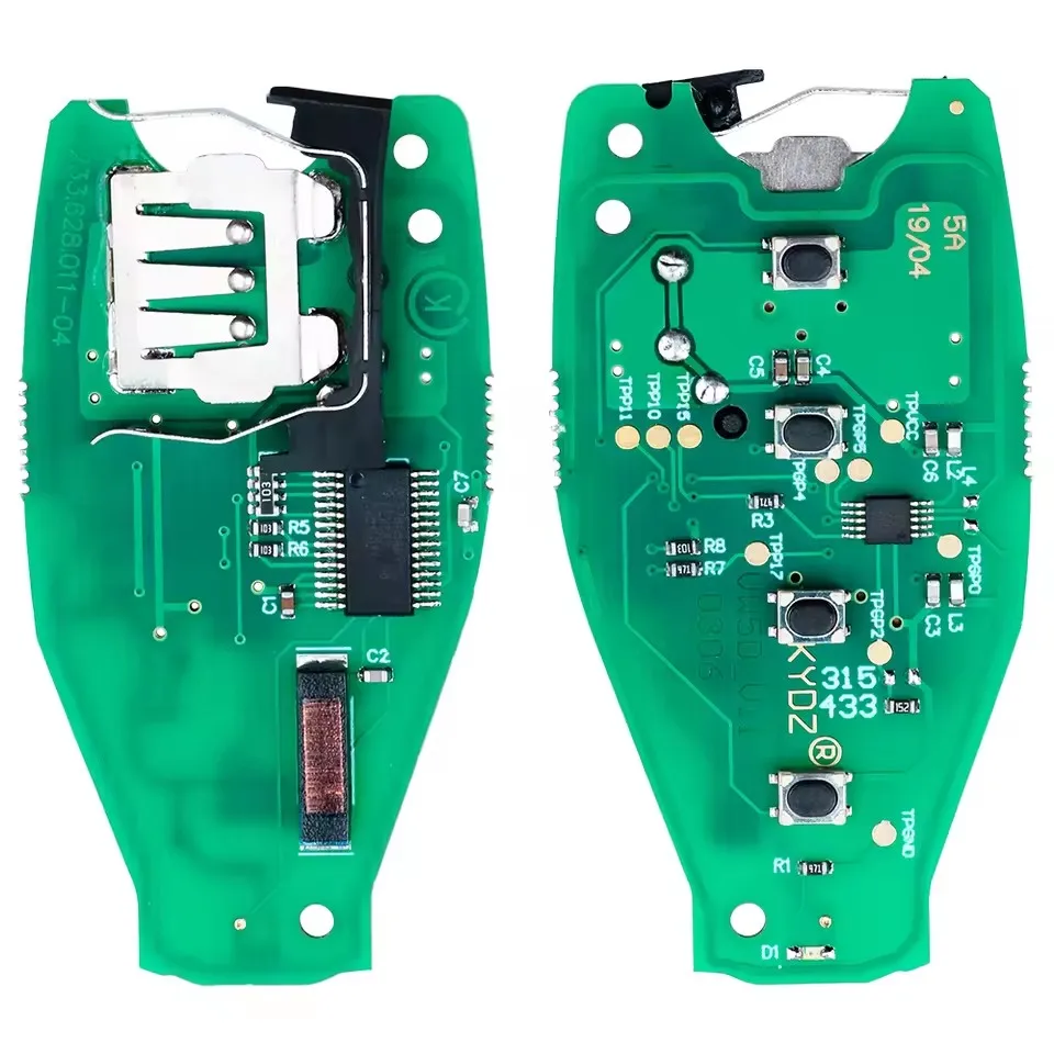 KEYECU Replacement Smart 3Button Remote Key Fob 315/433MHz: 7P6959754AL /868MHz: 7P6 959 754 AP for Volkswagen Touareg 2011-2018