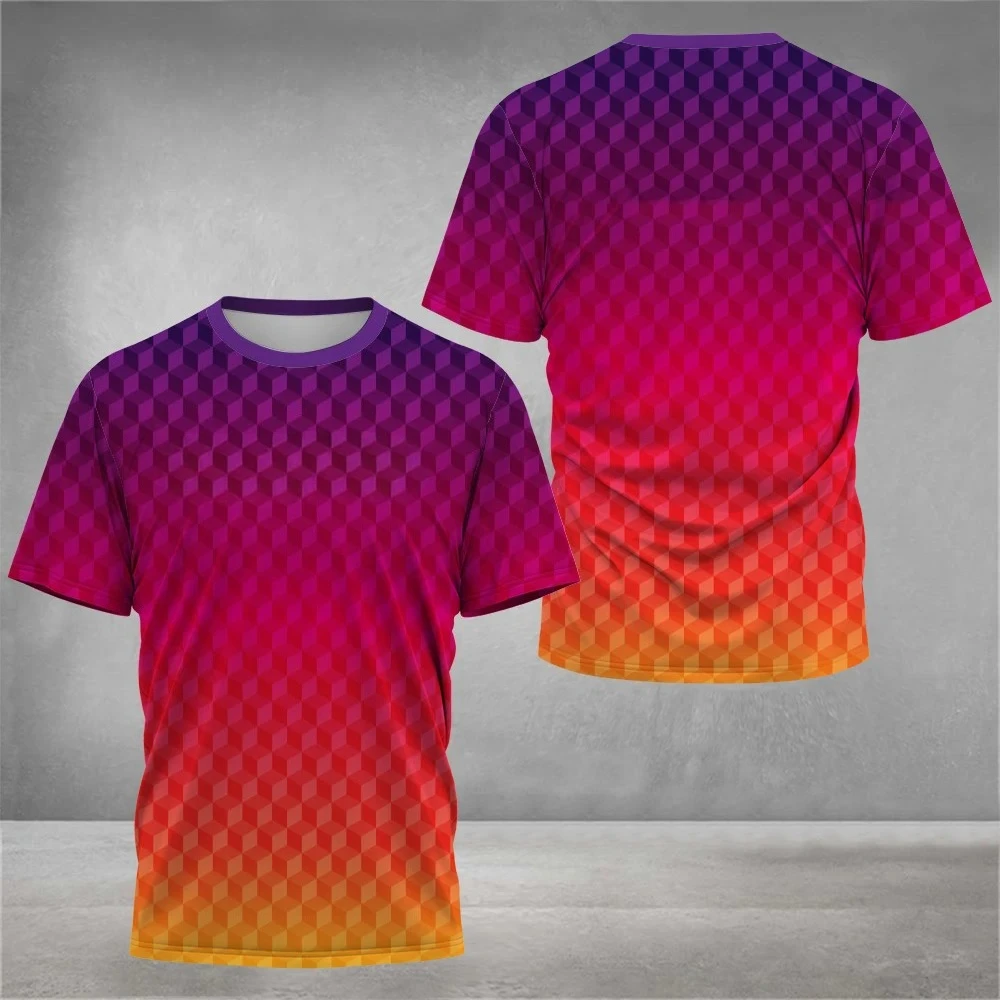 2026 Men Women Parent-child Outdoor Hiking T-shirt 3D Printing Design Rock Climbing Off-road Fashion Short Sleeve