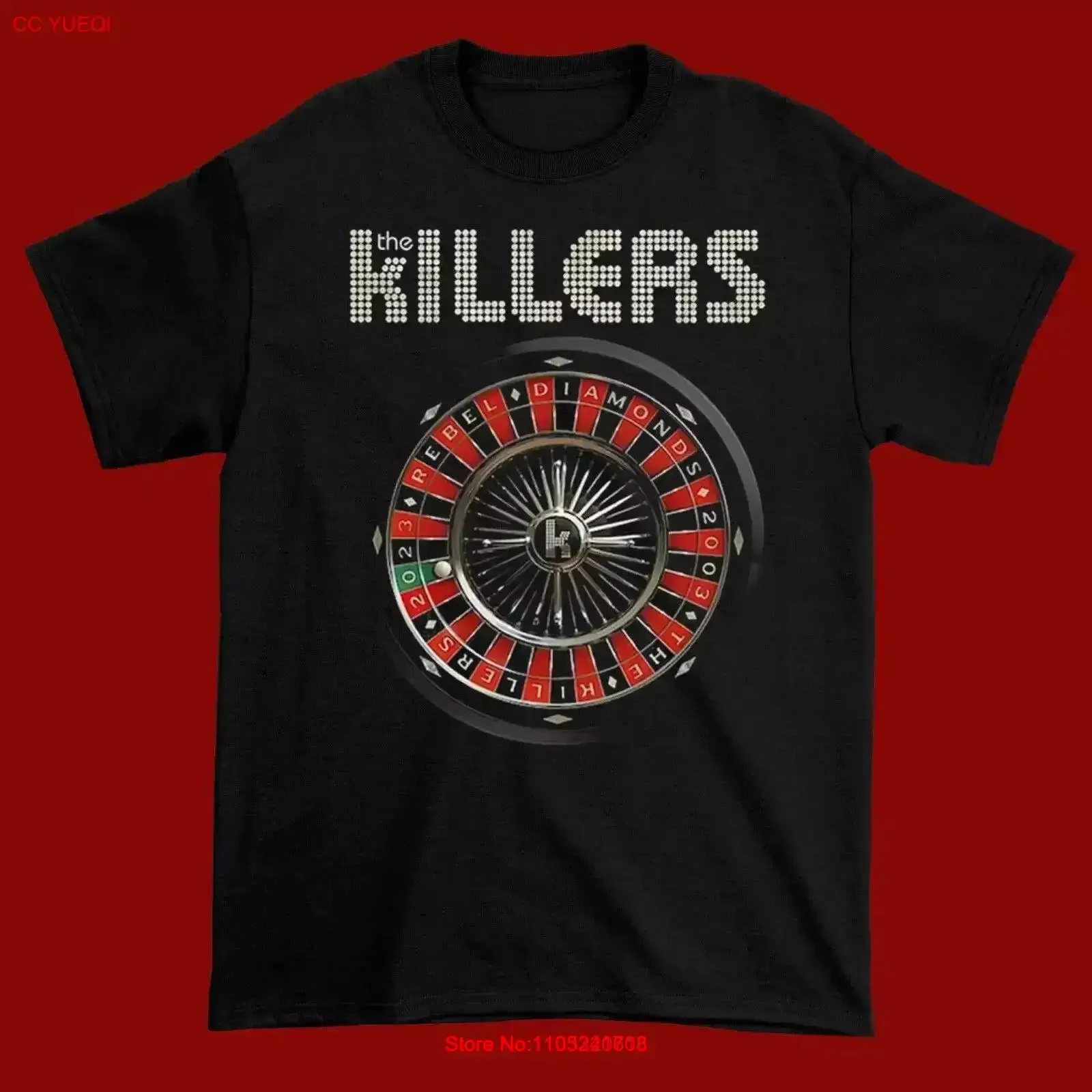 Rebel Diamonds The Killers Song fans All size Black unisex T Shirt S 4XL vintage Washed Soft graphic Stylish