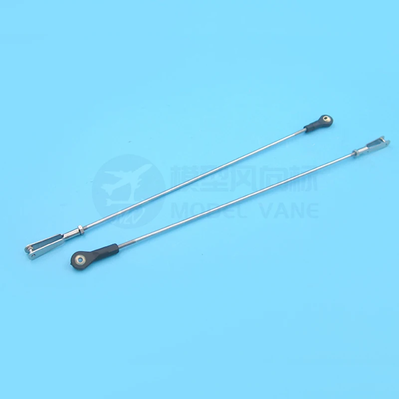 M2*L100-300mm Ball Head Buckle Stainless Steel Pull Rod Clevis Chuck Assembly Model Boat Servo Connection Part Tie Rod Link Rod