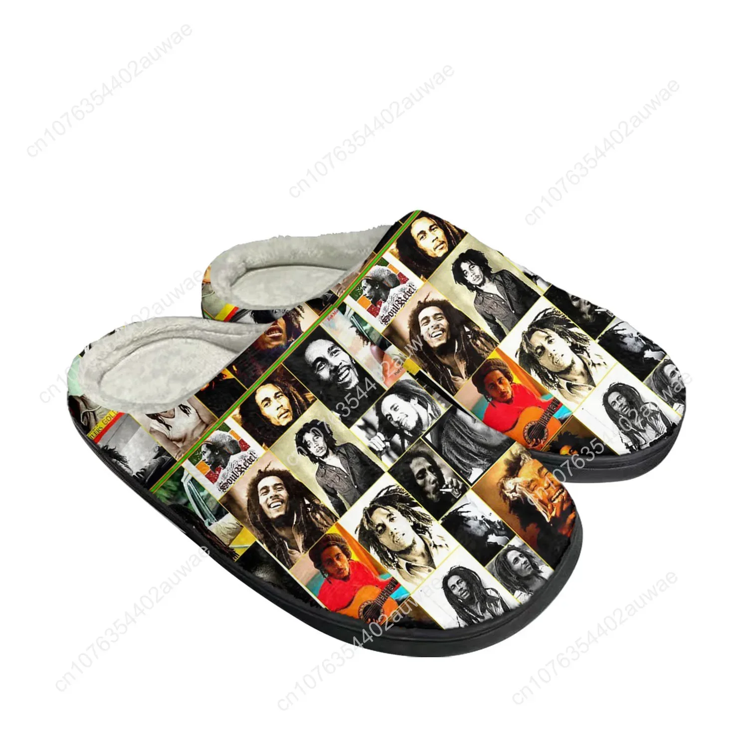 Bob Marley Home Cotton Slippers High Quality Mens Womens Youth Boy Girl Plush Bedroom Keep Warm Shoes Custom Thermal Slipper