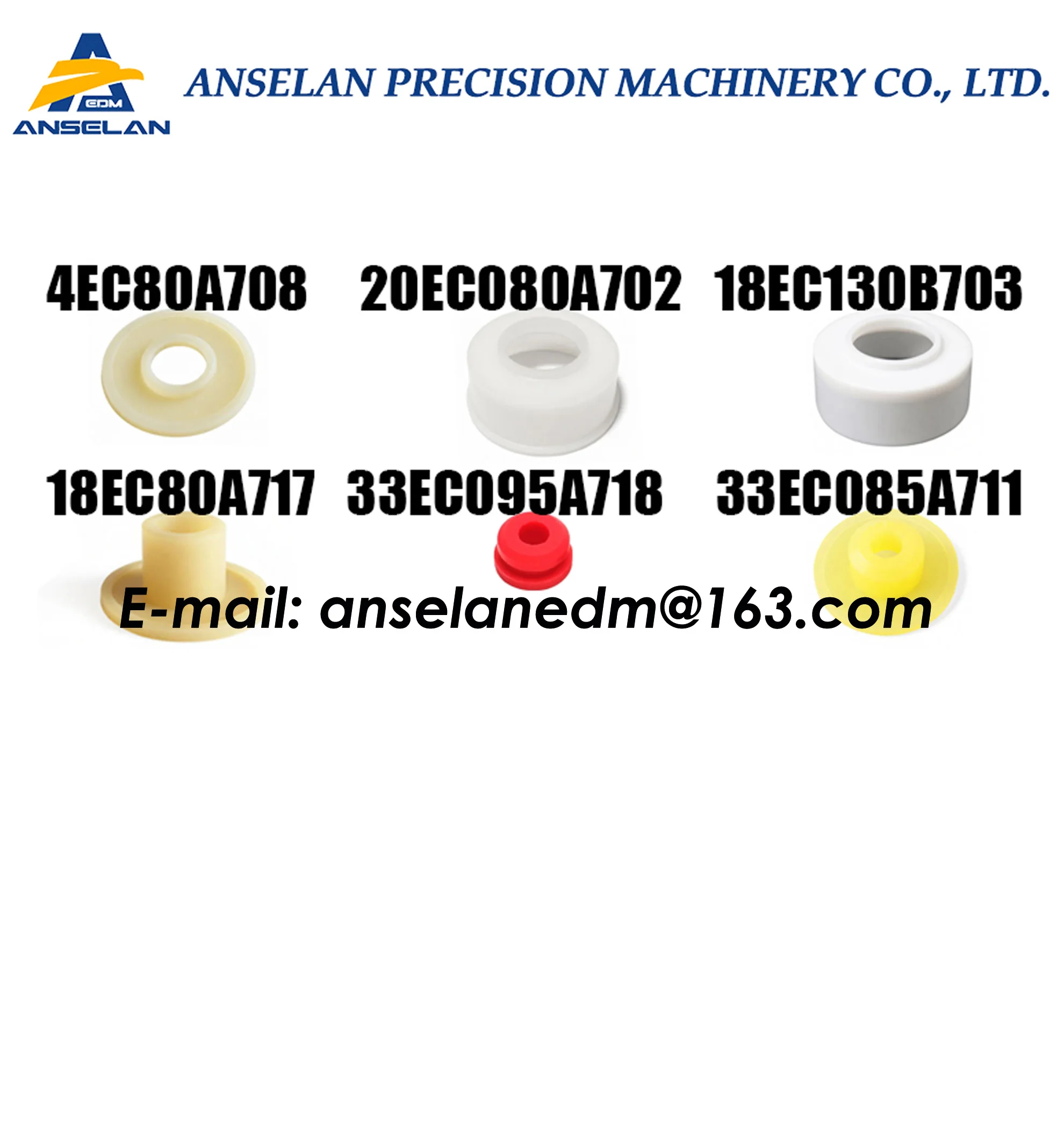 4EC130A701, 18EC130A701, 23EC085A708, 23EC085A709, 18EC130B705, 18EC80A719 Nozzle Spacer Dielectric Nozzle DUO64,SP43,SP64,W32FB