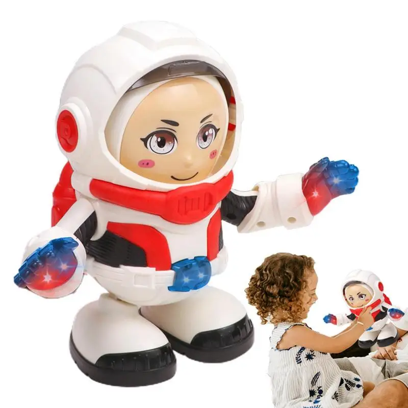 Aprendizagem precoce brinquedo educacional astronauta para criança, brinquedo musical, bebê cantando com luz, brinquedo ambulante para crianças, 3