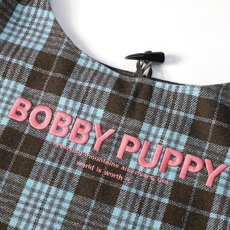 ELFSACK Y2K coréen Plaid lettre broderie grande capacité sac fourre-tout pour les femmes