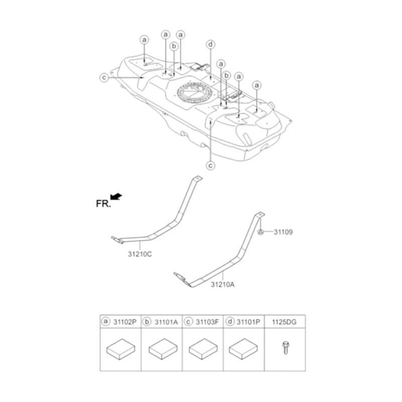 31119-C9000 Fuel Pump Tube Assembly with Screen for Hyundai Elantra Accent 2016-2020 31119C9000 31119 C9000