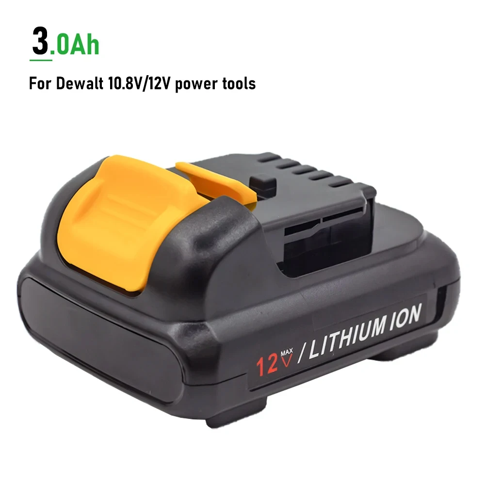 Dla baterii DEWALT 10.8V/12V 3.0Ah dla DCB120 DCB122 DCB124 DCB125 DCB121 10.8V DCB100 DCB101 DCB119 litowo-jonowy akumulator elektronarzędzi