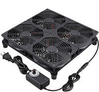 Rounter TV Box Cooling Fan With Speed Control, 182CFM Big Airflow Cooling For ASUS GT/RT-AC5300, Router TV Box Cooling Frame