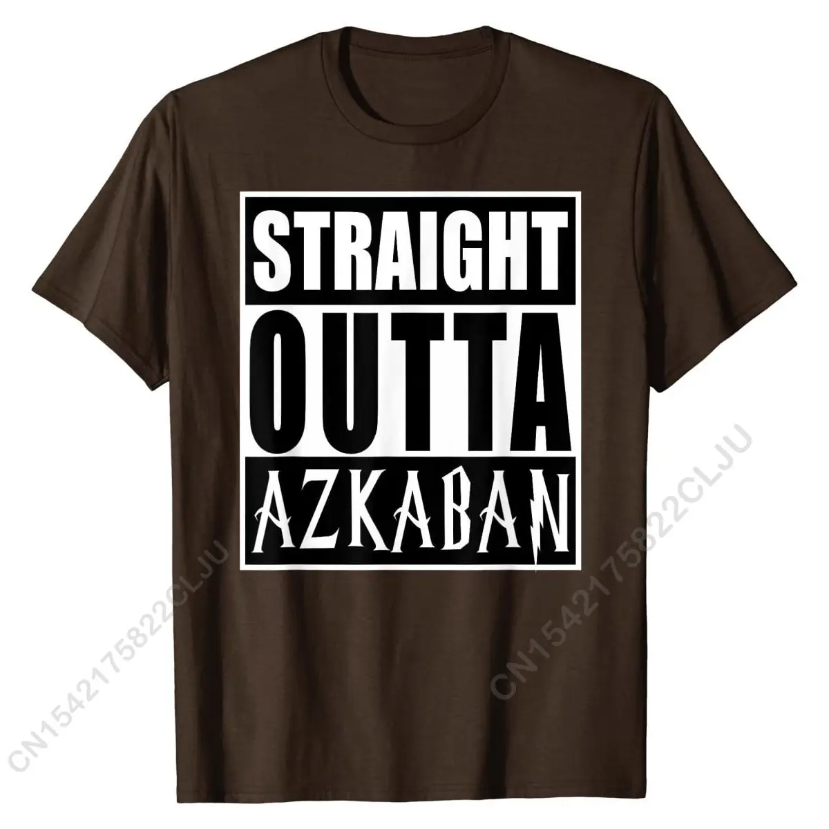 Straight Outta Azkaban Funny Graphic T-Shirt Slim Fit Tops Tees For Men Cotton Tshirts Group