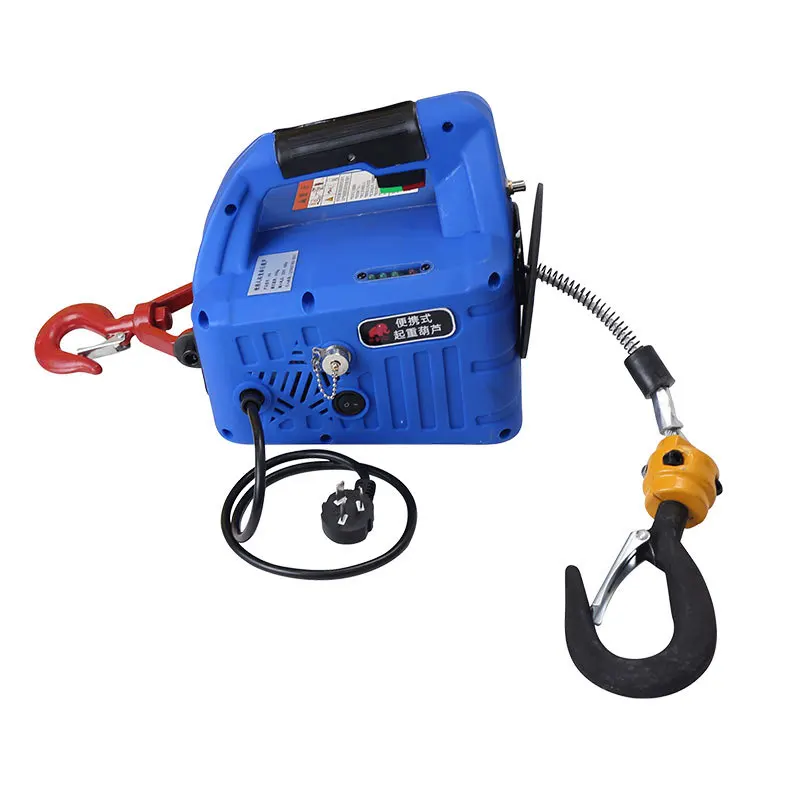 Portable traction hoist three-in-one 500KG miniature electric hoist 220 household small hoist hoist air conditioning hoist lift