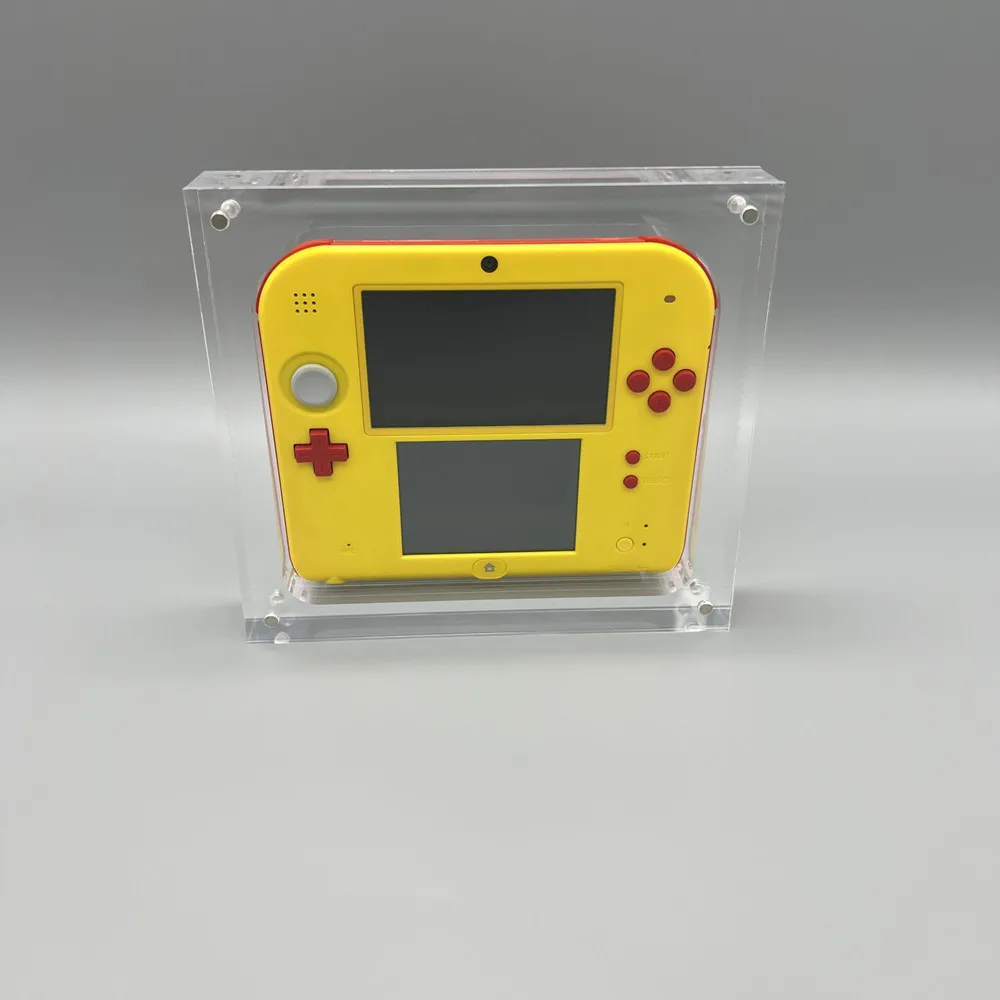

High transparency acrylic magnetic cover console storage box for Nintendo old 2DS