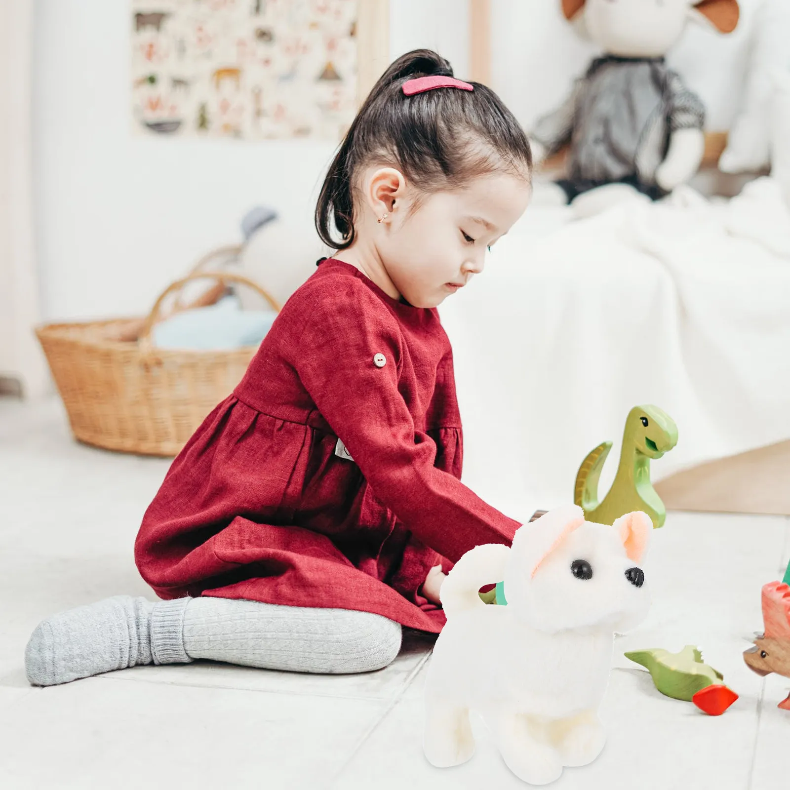 

Simulation Walking Electric Dog Screaming Interactive Educational Plaything for Kids Nursery Kindergarten Decoration