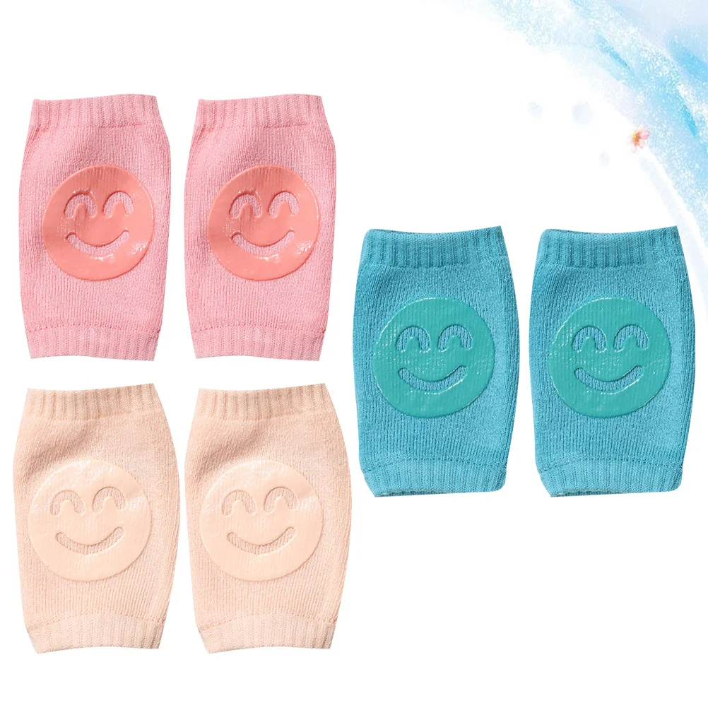 

Cotton Baby Kneepads Elbow Protectors Toddler Knee Pads Crawling Protection Non Slip Elastic Pink Green Skin Color