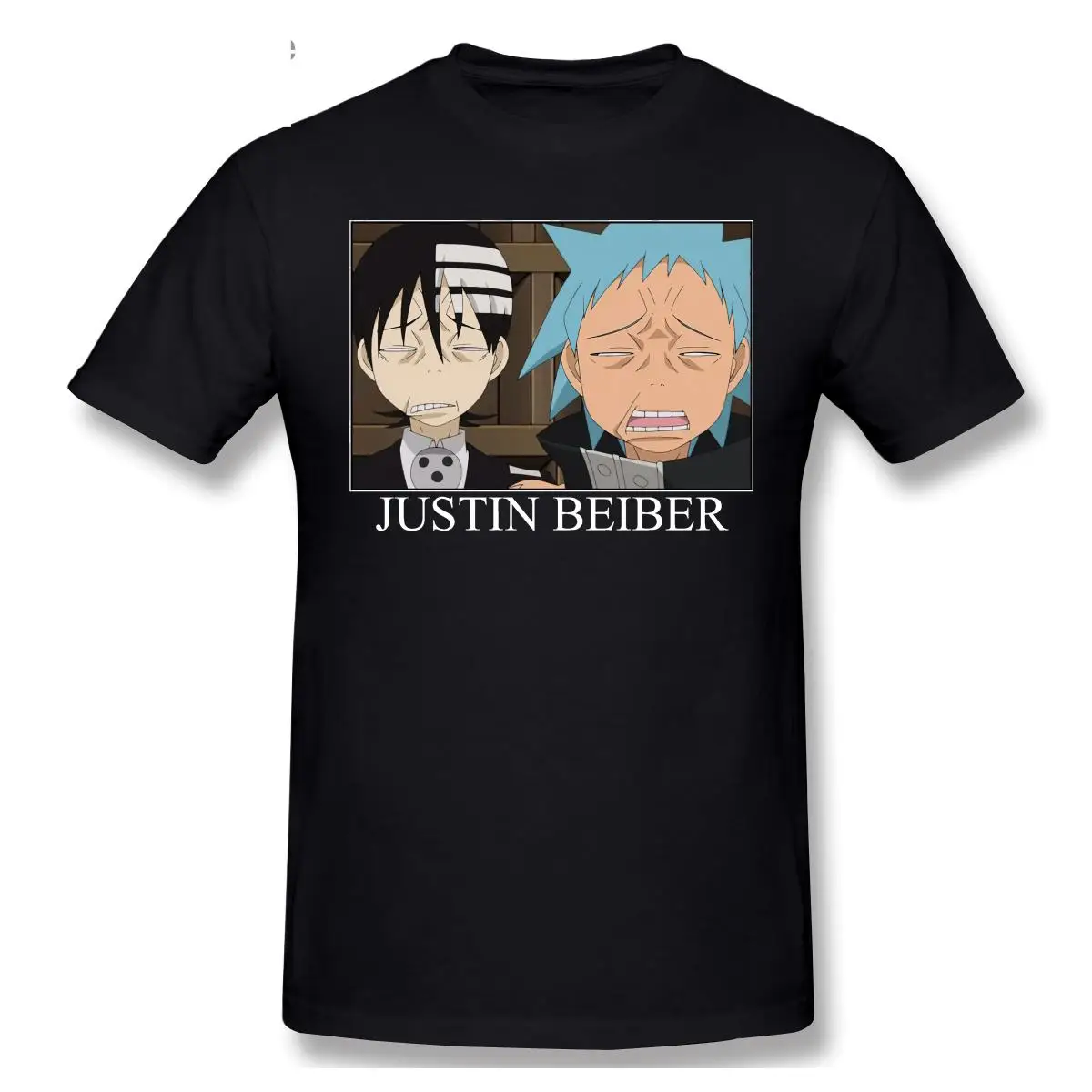 Fashionable Soul Eater Anime T-Shirt  Funny Men's Long Sleeve Cotton Crew Neck T-Shirt Thickened Autumn Wear for All Ages