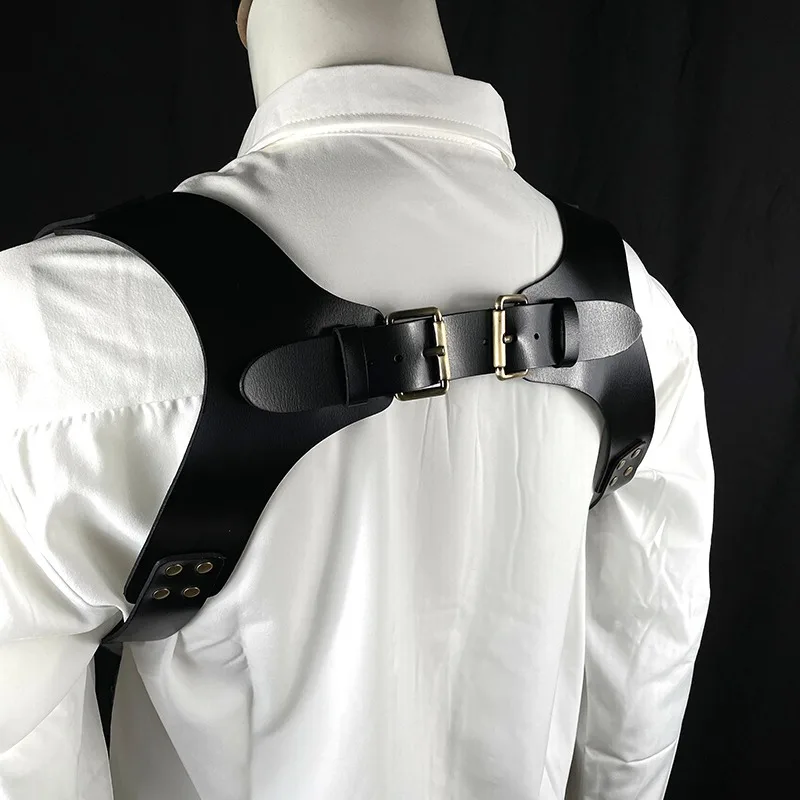 3.5Cm Suspenders Vintage Leather Suspenders Man For Pants Shoulder Strap Suspenders For Men Braces Harness Men Accessorie