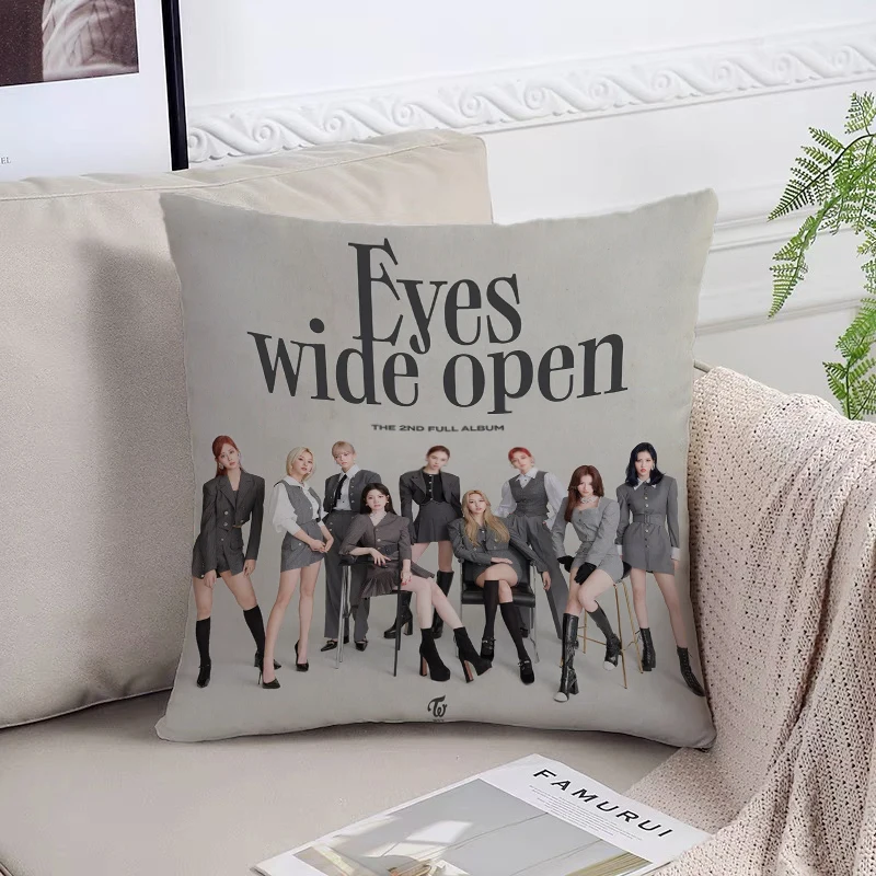 T-Twice Fan Gifts Decorative Pillowcase 40x40 Home Decoration Covers for Bed Pillows Decorative Pillow Cover Cushion Cover 45*45