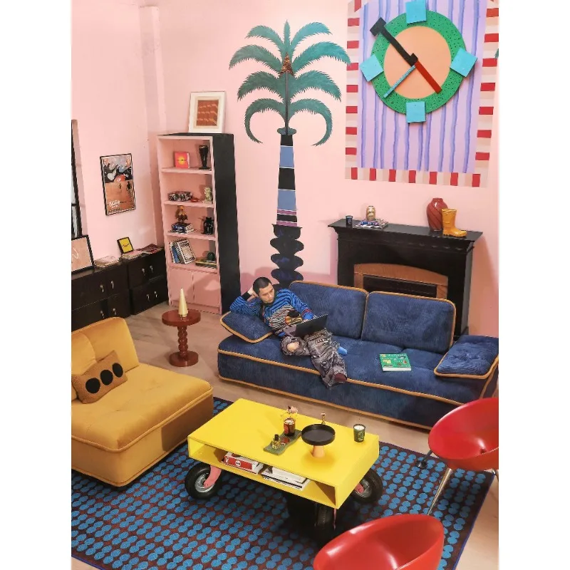 Sofa Italian minimalist villa removable backrest pixel sofa