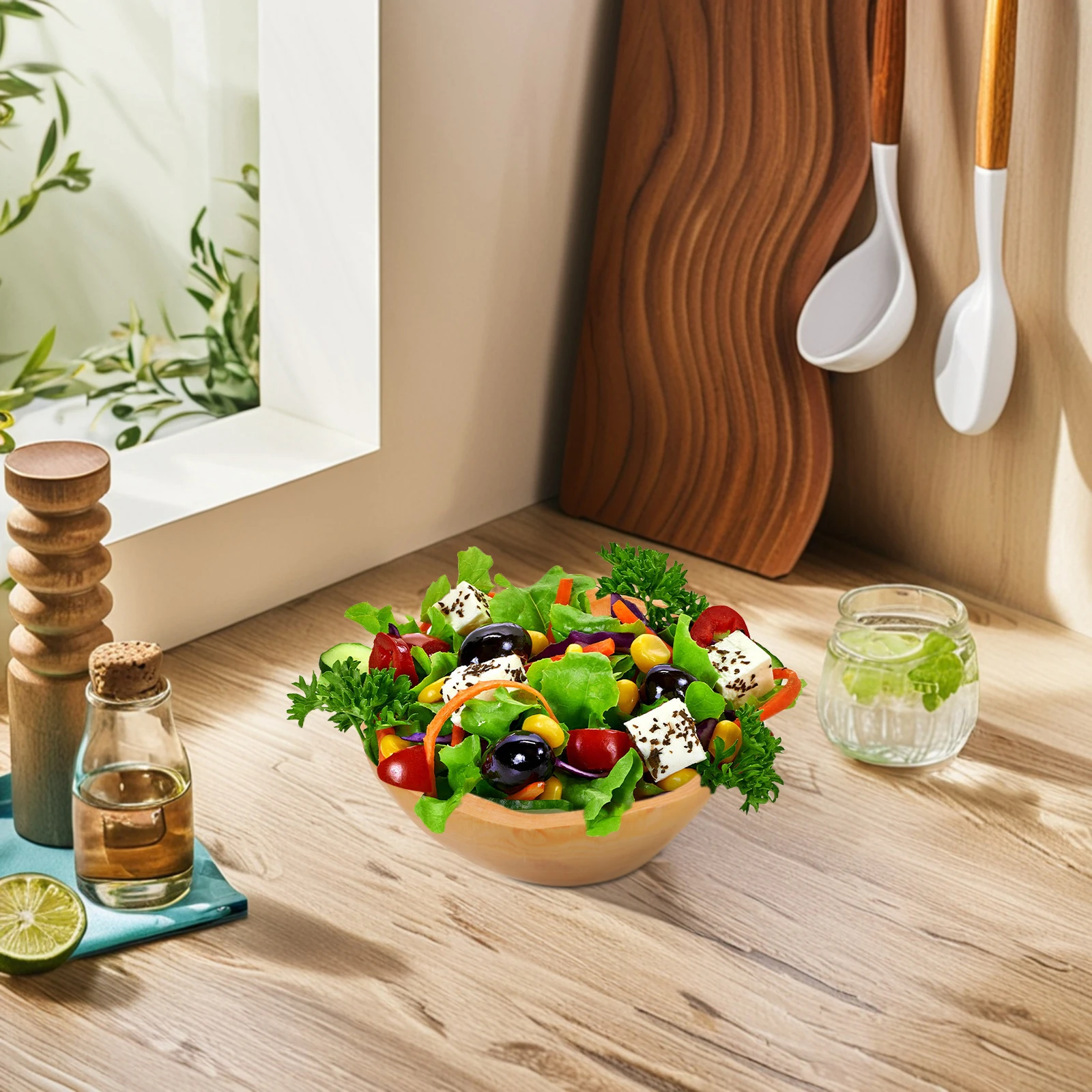 Plato de fruta de madera maciza Irregular, tallado de raíz de grano Natural, aperitivos decorativos para servir ensaladera, bandeja de comida de madera rústica