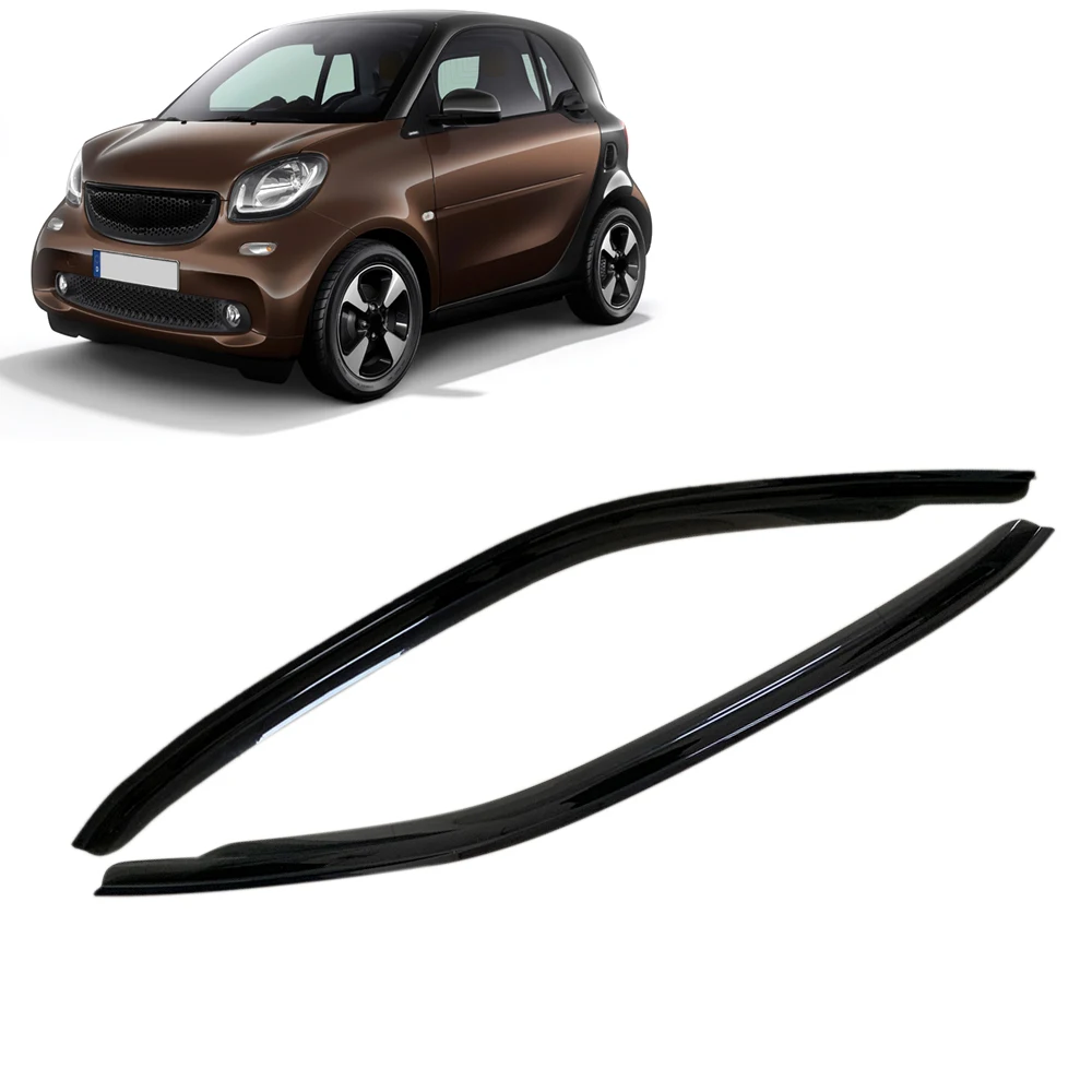 

Window Visor for SMART FORTWO W453 C453 2015 2016 2017 2018 2019 2020 2021 Wind Deflectors Rain Guards Door Visor Vent Shades