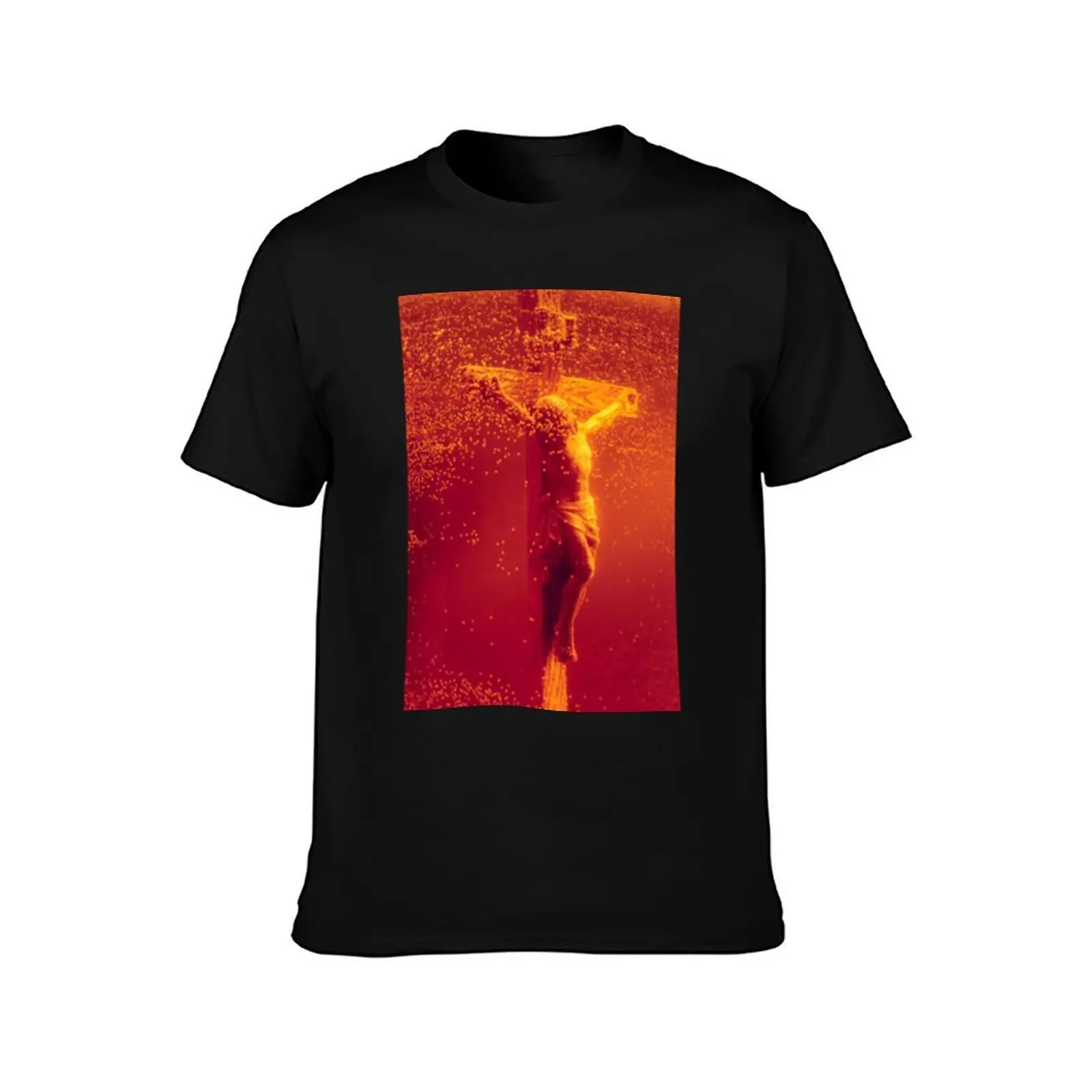 andres serrano piss christ legins T-Shirt Fitness Quick Dry Short Sleeve Top
