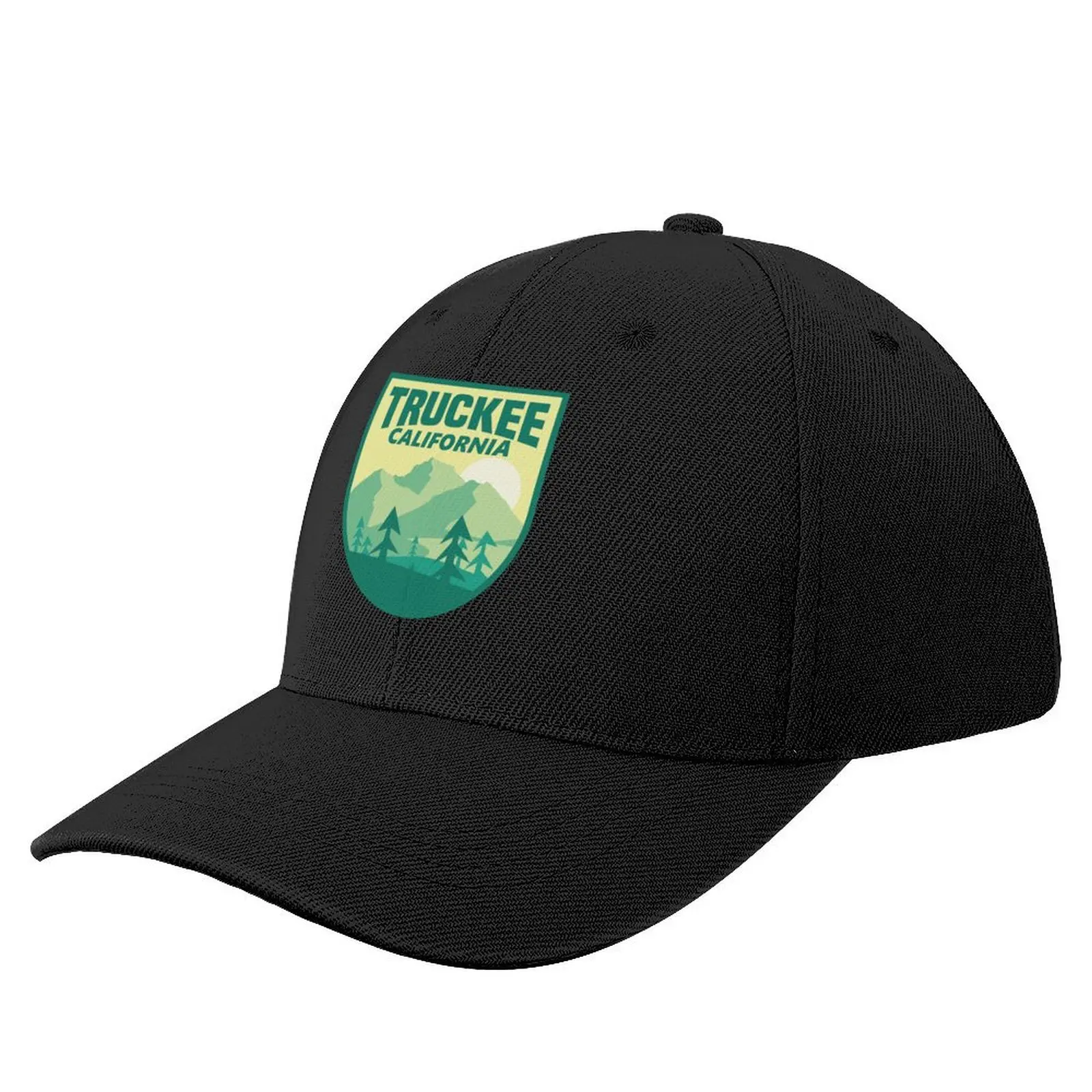 Truckee California Art Sticker Baseball Cap Beach Outing Sports Cap hard hat Mountaineering Ladies Men's