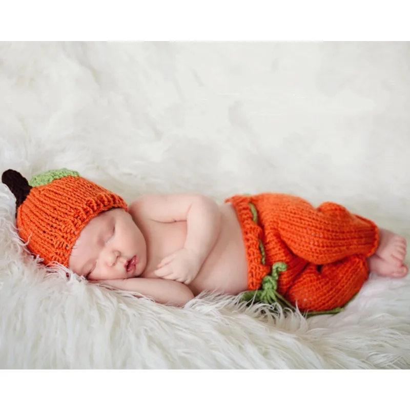 Newborn Photography Handmade Yarn Baby Christmas Pumpkin Photography Props Newborn Weaving Product Material: Acrylic Fiber