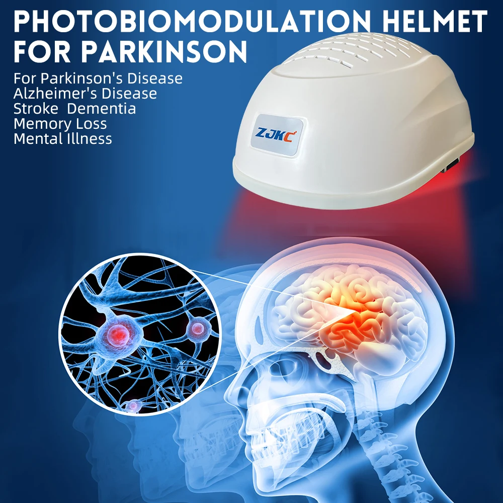 ZJKC Alzheimer Helmet 810nm Stroke Recovery Tools Parkinson Remedy Improve the Metabolic Ability of Neurons Enhance Cognition