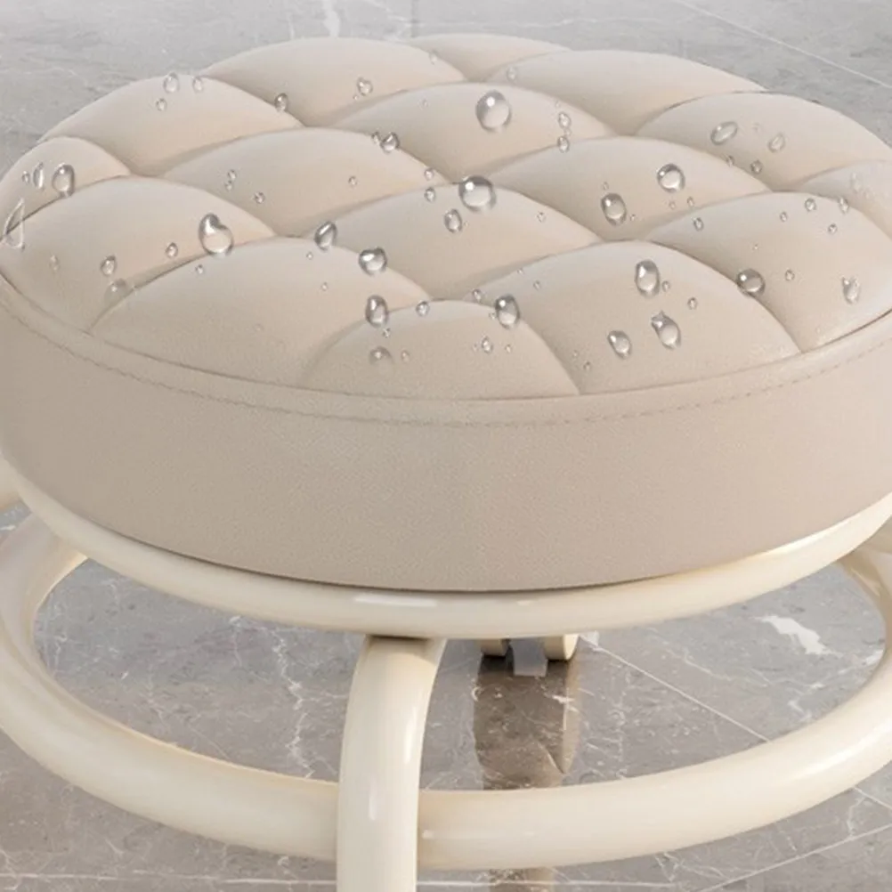 Bar Stool Round PU Seat Replacement Cushion Sturdy Sponge Seating Part Easy Wipe Bar Chair Replacement Banquet Use