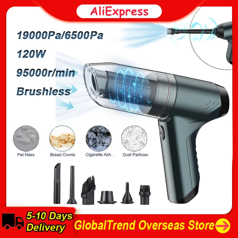 3 in1 Dust Buster Air Blower Handheld Vacuum Cordless and Hand Pump Vacuum Cleaner 120W Power Cleaner Hand Held Vacuum Cleaner