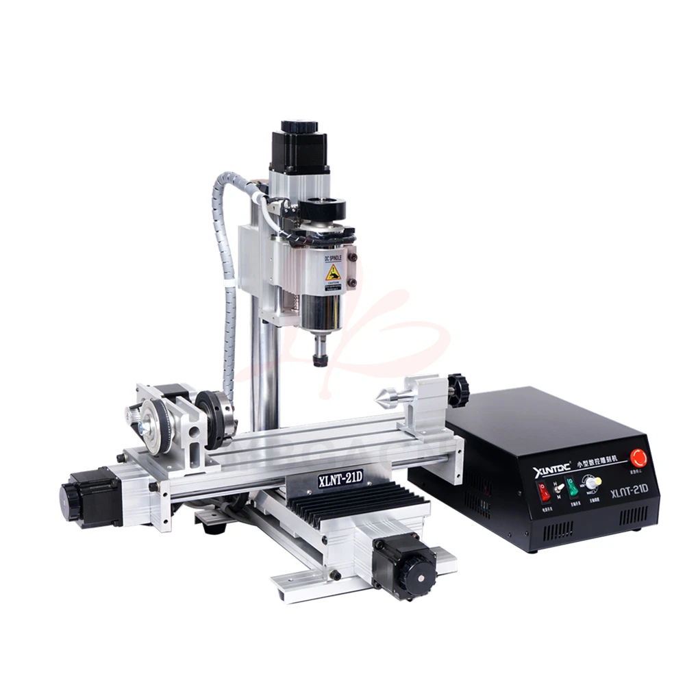XLNT-21D CNC Router Engraver 230X120mm for Manufacturing Plant with Durable Motor Engraving Drilling Milling 220V Voltage