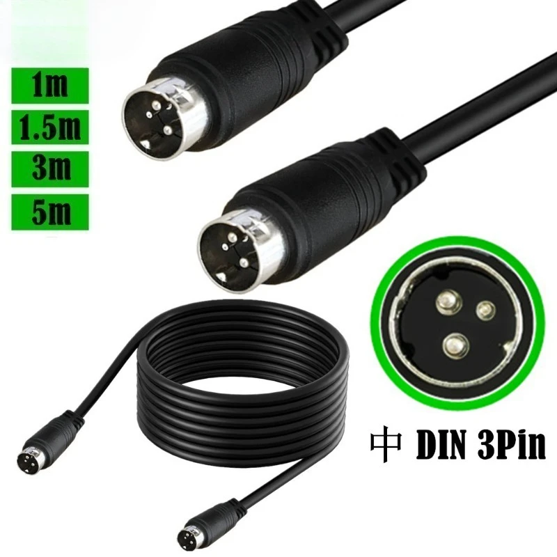 

Medium DIN Line DIN3 Line Medium DIN 3Pin Din3P Medium DIN3P Male Audio Power Supply Signal Cable