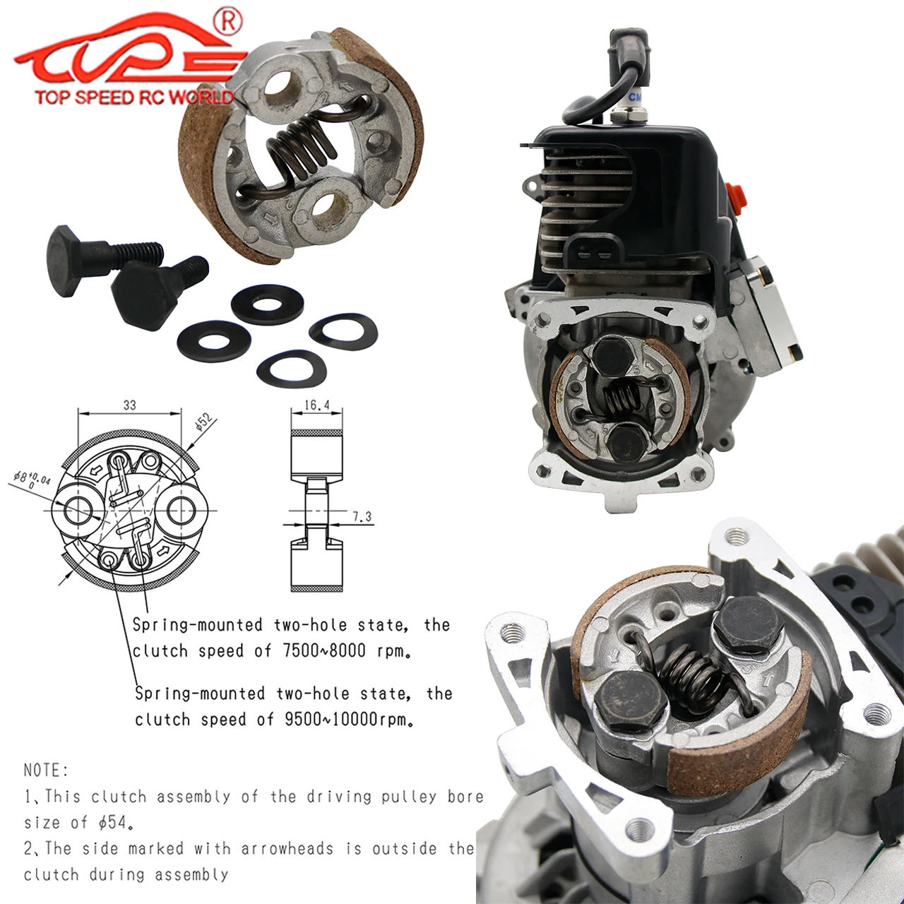 RC 업그레이드 경쟁 29CC~32CC 리드 밸브 엔진 (1/5 HPI ROFUN ROVAN KM BAJA 5B 5T 5SC LOSI MCD DBXL GoPed Redcat FG 부품용)