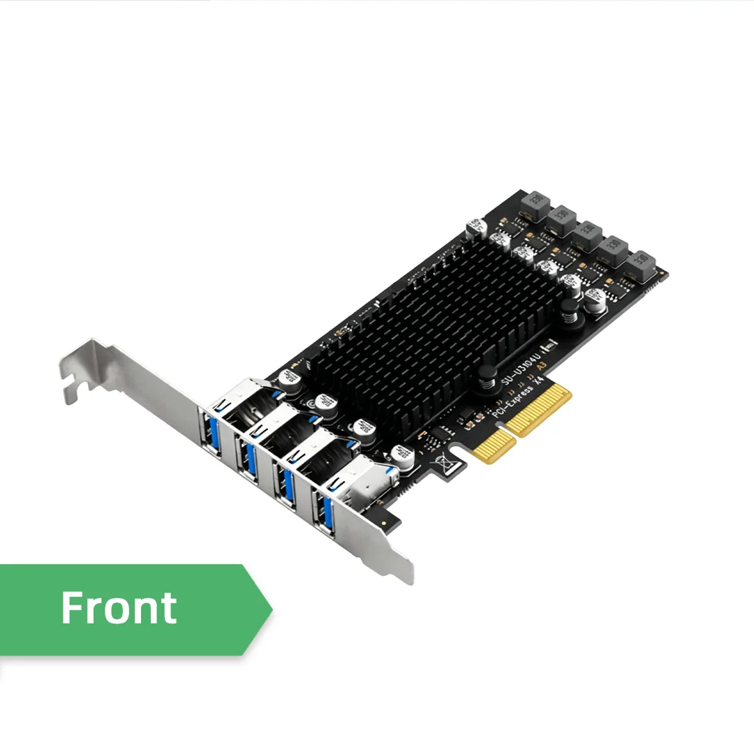 4 Ports USB3.1 PCIe Expansion Card USB3.2 Dual Channel 40GB Industrial High Speed Camera Video Capture Adapter Card