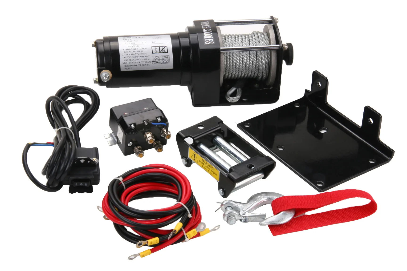 

Электрическая лебедка 12В/24В, 3000 фунтов тягового усилия. Лебедка для пляжного багги. Электрическая лебедка постоянного тока.