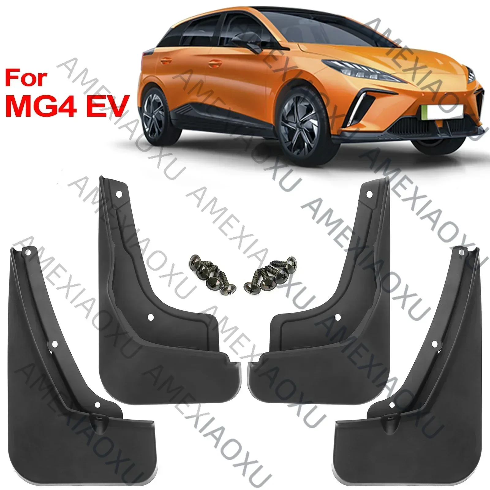 For MG 4 MG4 EV Mulan Electric Vehicle 2022 2023 Mud Flaps Splash Guard Mudguards Front Rear Molded Fender Car Styling Sticker