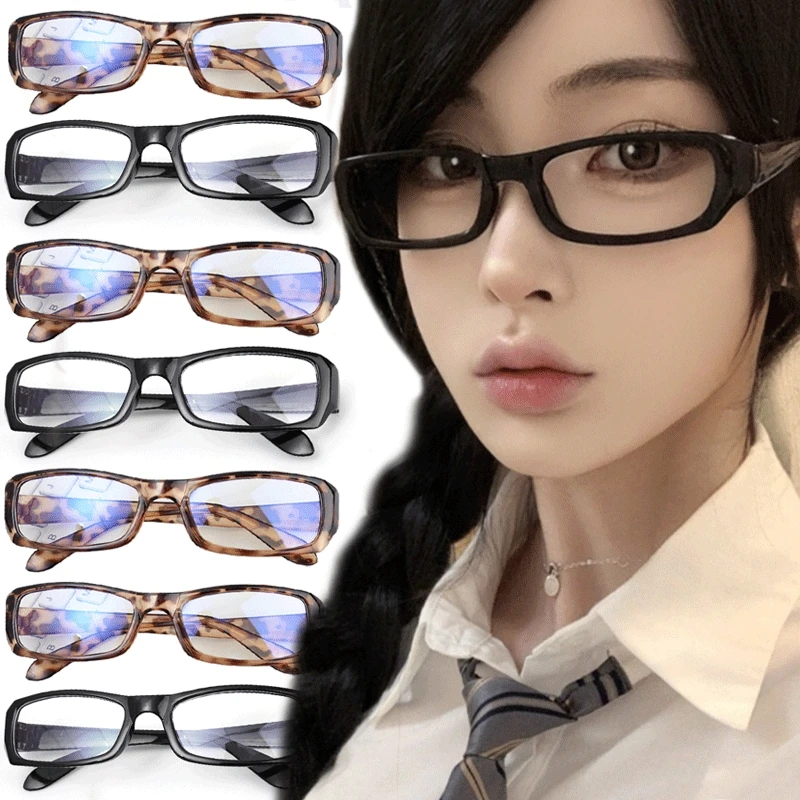 Fashion HD Anti-UV Blue-ray Glasses Women Men Radiation Protection Computer Goggles Anti-fatigue PC Frame Eyeglasses Flat Mirror