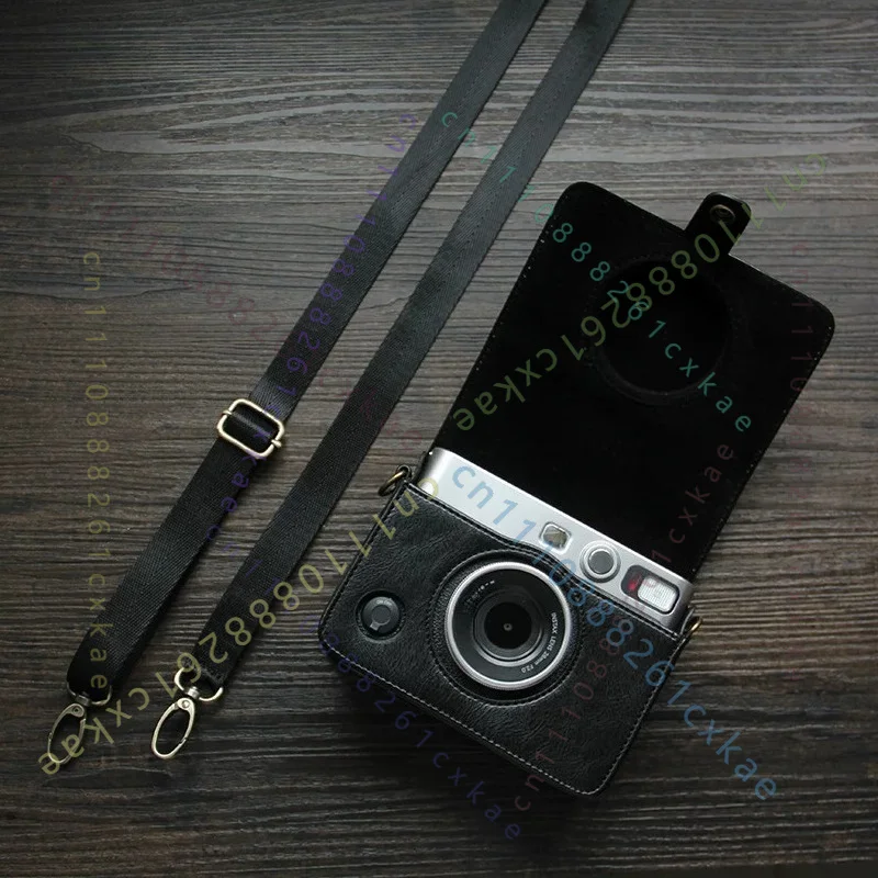 Vintage PU Leather Crossbody Shoulder Protective Case Bag For Fujifilm For Instax Mini EVO Instant Film Camera Accessory
