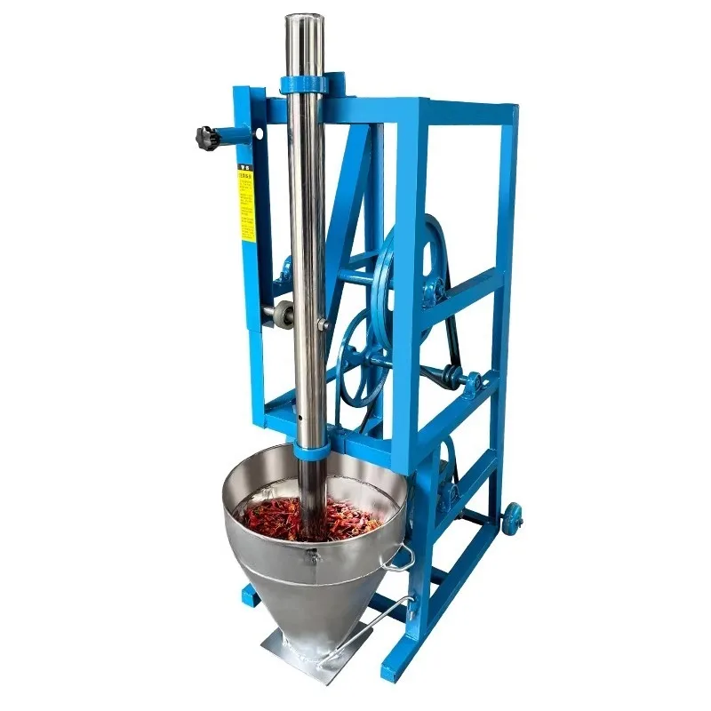

Traditional Mortar Style Electric Chili Pounding Machine Automatic Grinder For Chili Powder Spice Sesame Peanut Commercial