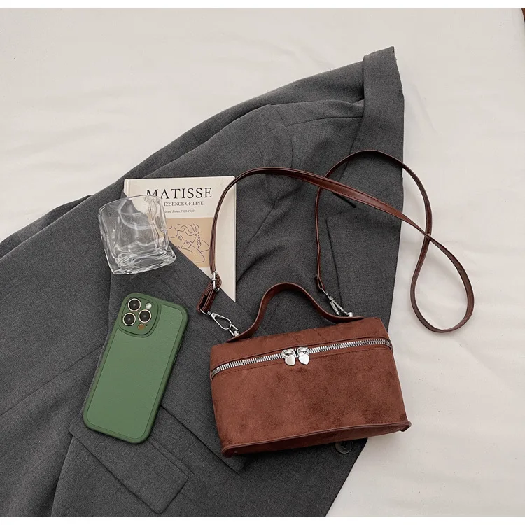Trendige Damen-Handtasche, stilvolle Umhängetasche, Mini-Geldbörse, lässige Vintage-kleine quadratische Tasche für Ausflüge – Detail 9