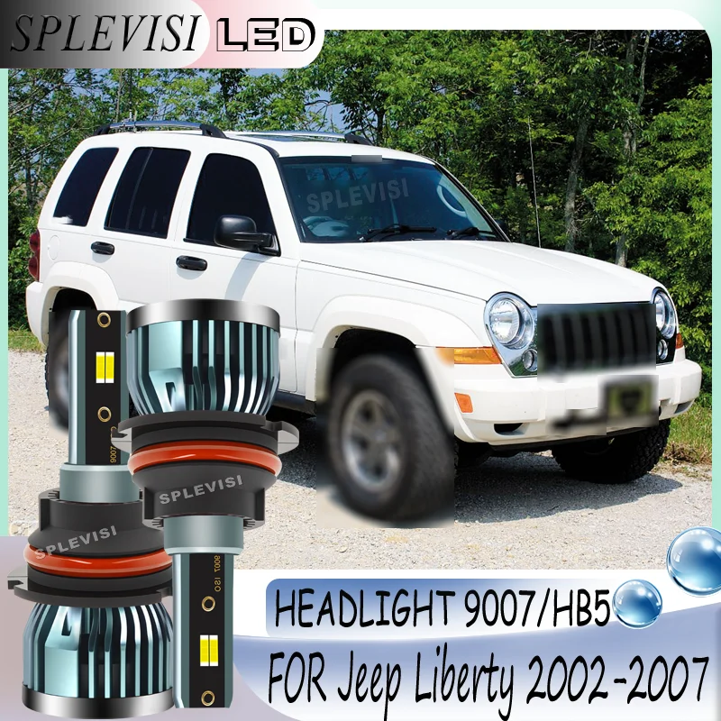 

LED Headlight Brighter Than Halogen Bulb Reliable Night Driving Easy Installation For Jeep Liberty 2002-2007 2003 2004 2005 2006
