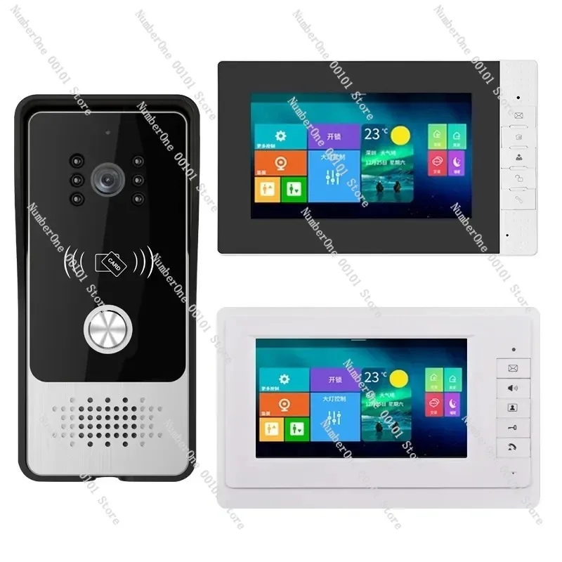 Best Selling Design Commax 4 Wire Door Intercom  Waterproof  7 Inch Villa Video Intercom System