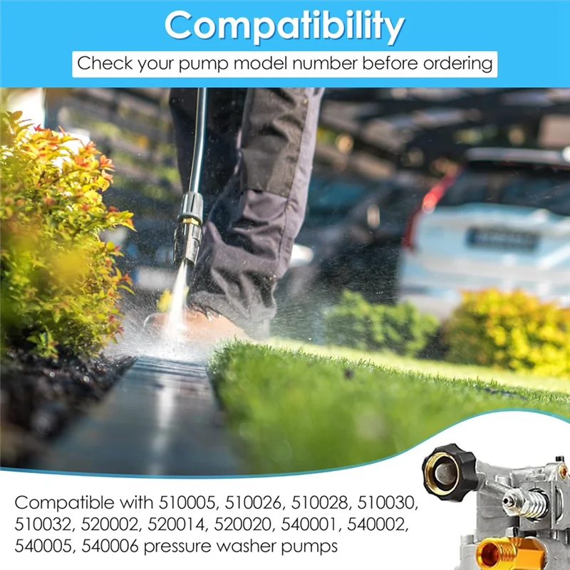 ABLN-Garden Hose Pressure Washer Adapter Washer Pump Adapter 3/4 Female To 3/8 Male Water Inlet