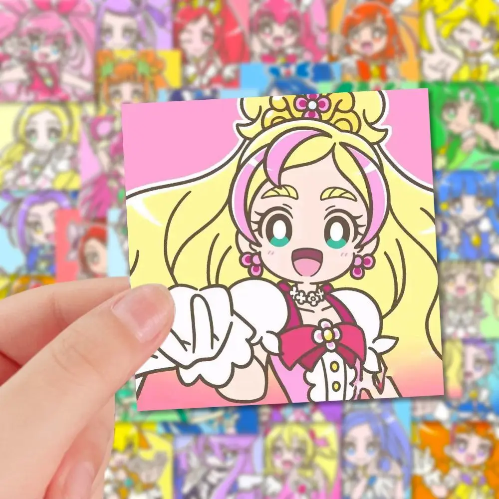 Hugtto Pretty Cure 128 Photos Sticker Girl Kawaii Anime Figure Decorate Phone Case Flat Computer Cartoon Patch Birthday Gift