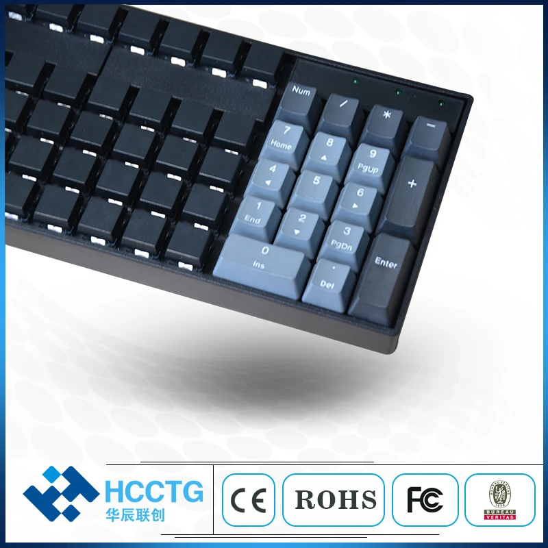 Usb Programmering Supermarkt Kassa Software 105 Toetsen Custom Pos Toetsenbord Programmeerbare KB105A