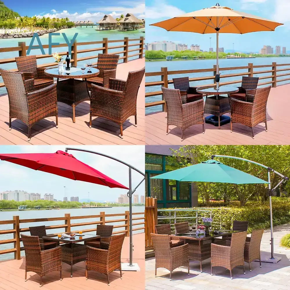Wicker Outdoor Swing Chair Set with Table for Patio Balcony Deck Furniture 3 Piece Rattan Leisure Chair Coffee Table Set