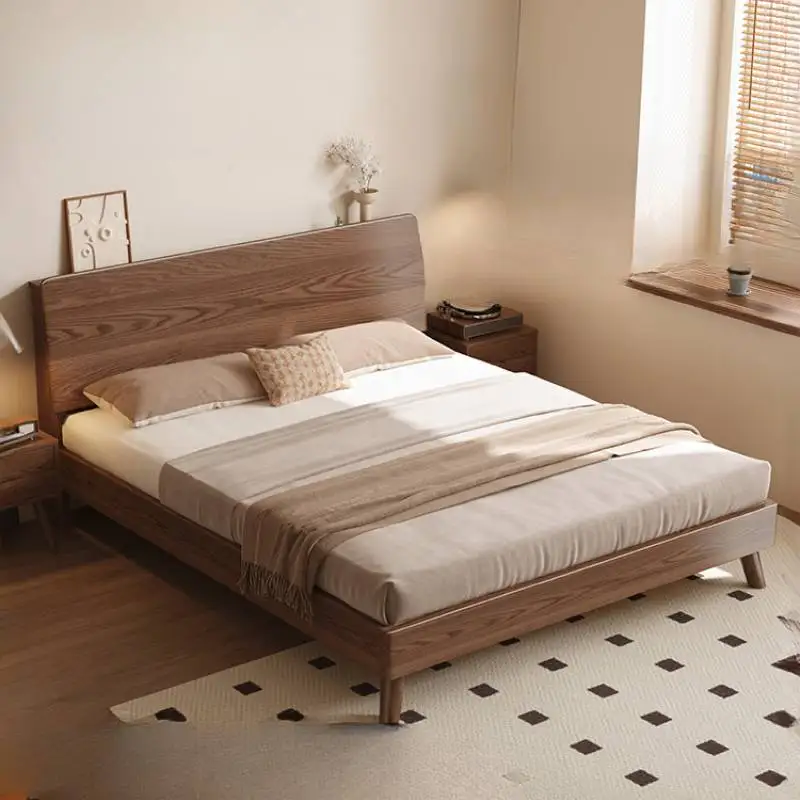 

Modern Headboard Bed Frame Elegant European Luxury Bedroom Bed Frame Queen Size Nightstands Cama Moderno Lujo Home Furniture