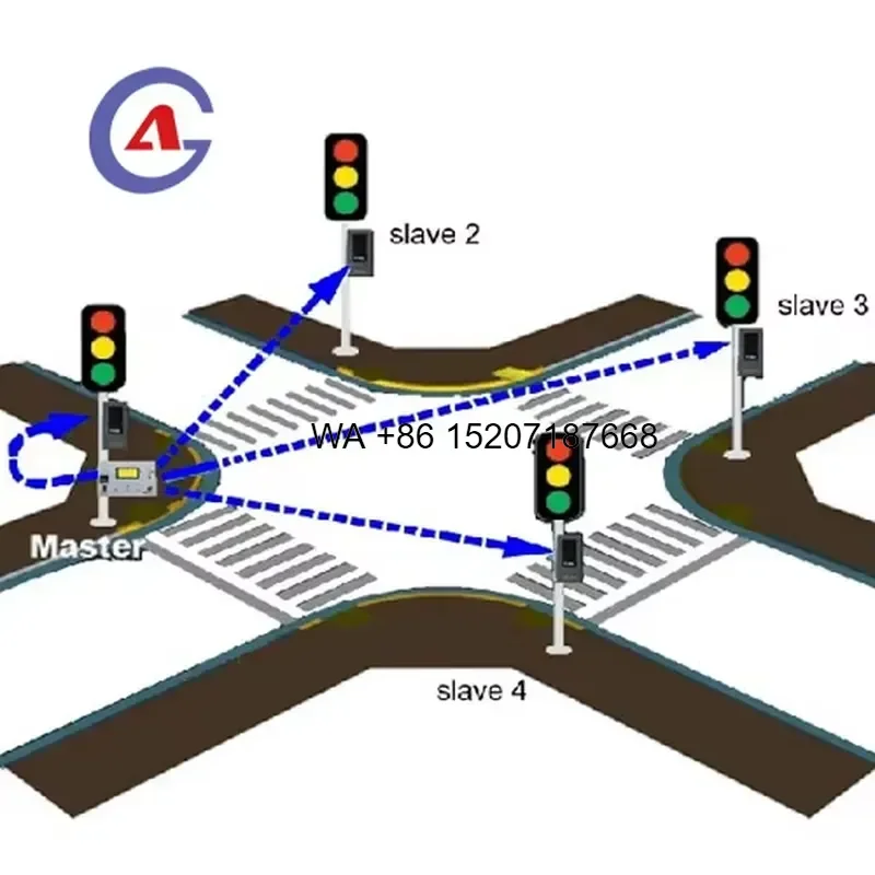 Wmwmnu for IP65 Wireless LED Solar Powered Traffic Signal Light System Without Power Failure for Traffic Project Supplier