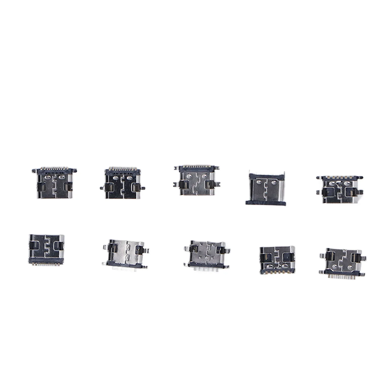 100Pcs TYPE C USB Female Plug Connector Jack Solder Repair Replacement Adapter Assortment Set